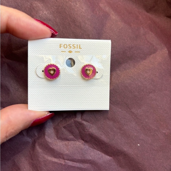 Brand New Fossil Rose Gold Necklace & Earring Set ! - Picture 4 of 9